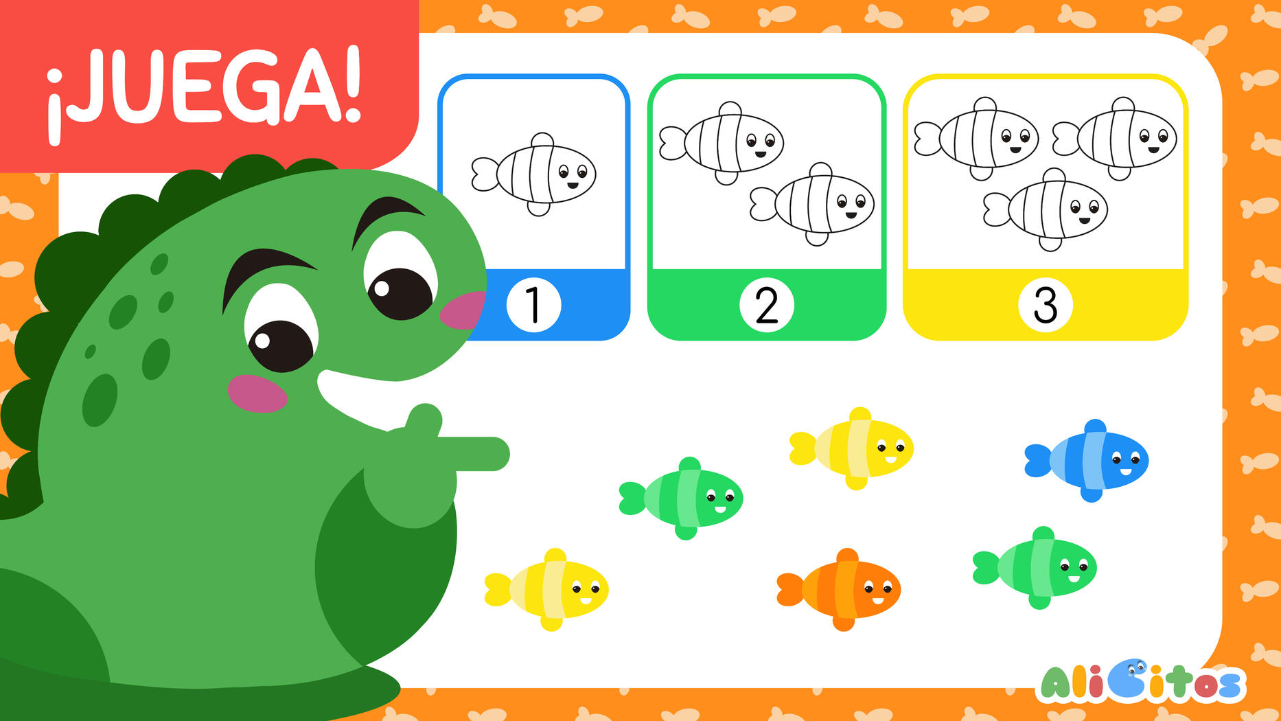 ¿Puedes contar los peces?
