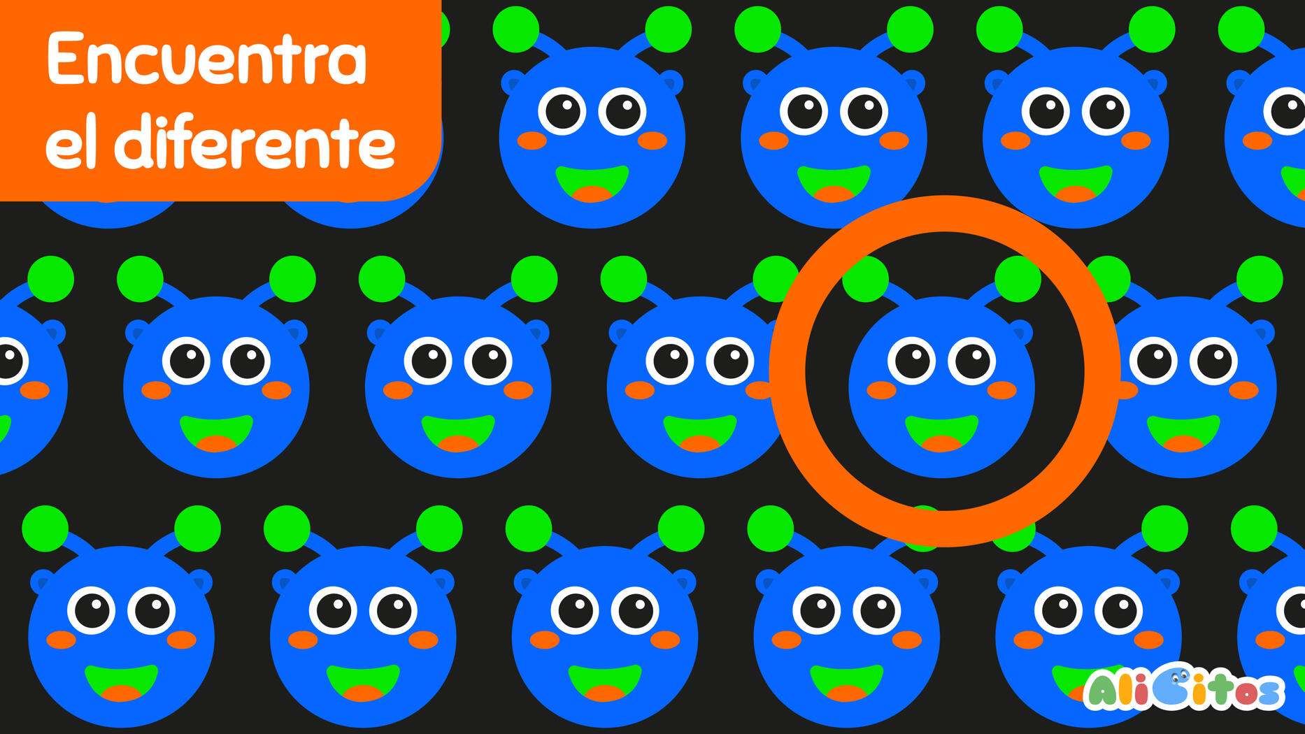¿Dónde está el monstruo diferente?