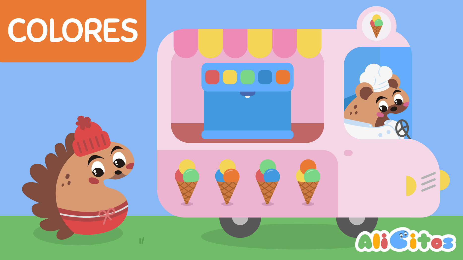 ¡Aprende los colores en español comiendo helados!